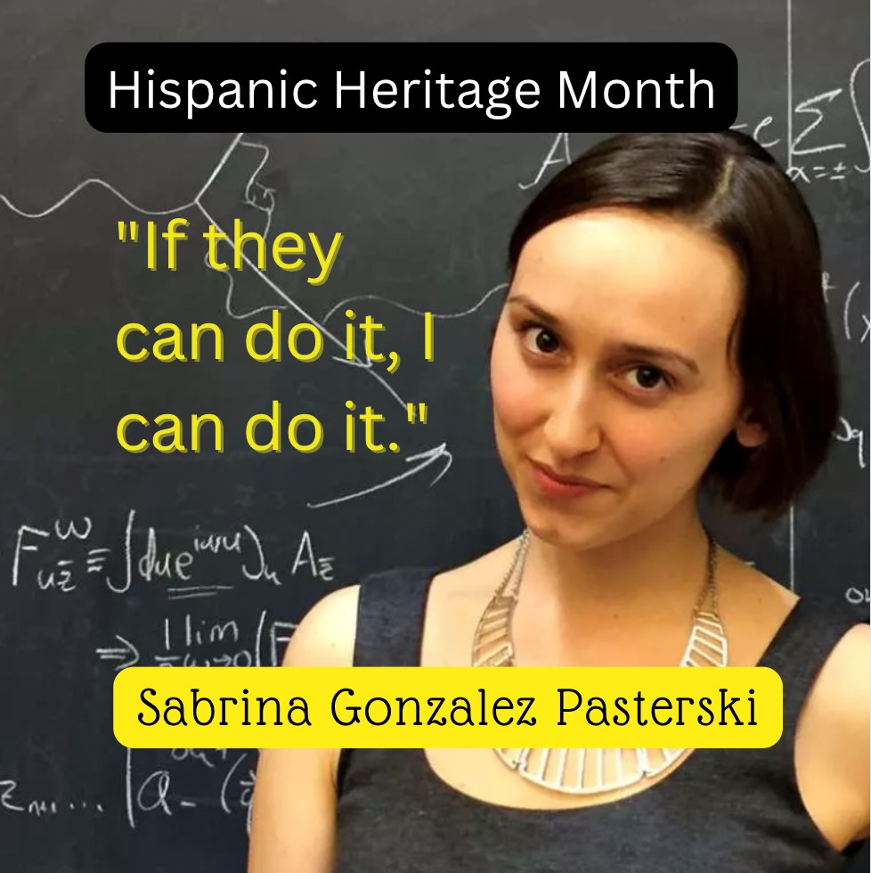 USD_JI's tweet photo. Celebrating the inspiring Sabrina Gonzalez Pasterski, a Cuban-American theoretical physicist. The youngest person to build at airplane at the age of 14,  she has been dubbed by many as the next Einstein @USD_JI #hispanichheritagemonth #physics https://t.co/7tsyXe9kL3