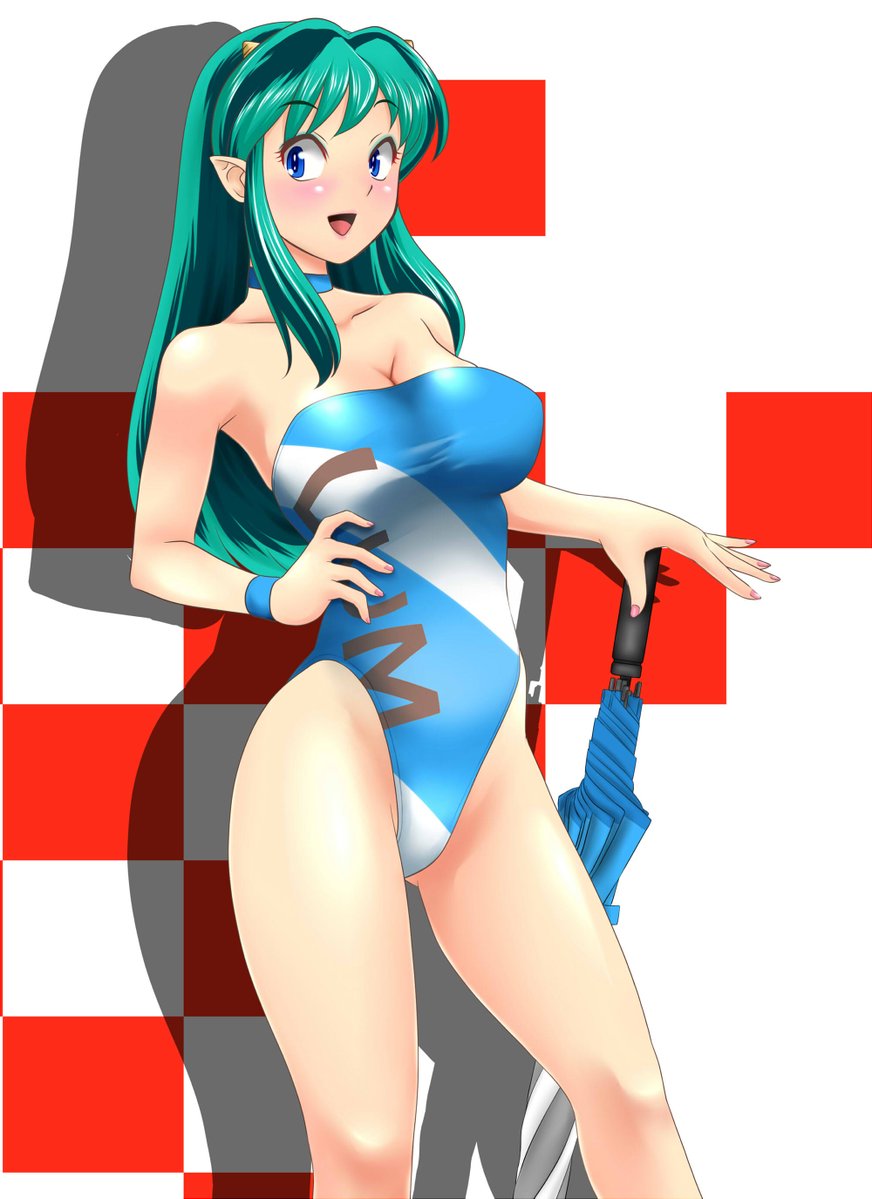 ラム・インベーダー(うる星やつら) 「#昭和生まれの絵描きさんの絵を魅せて ラムちゃん中心にゲームキャラも描いてます(」|七緒双葉@Skeb募集してますのイラスト