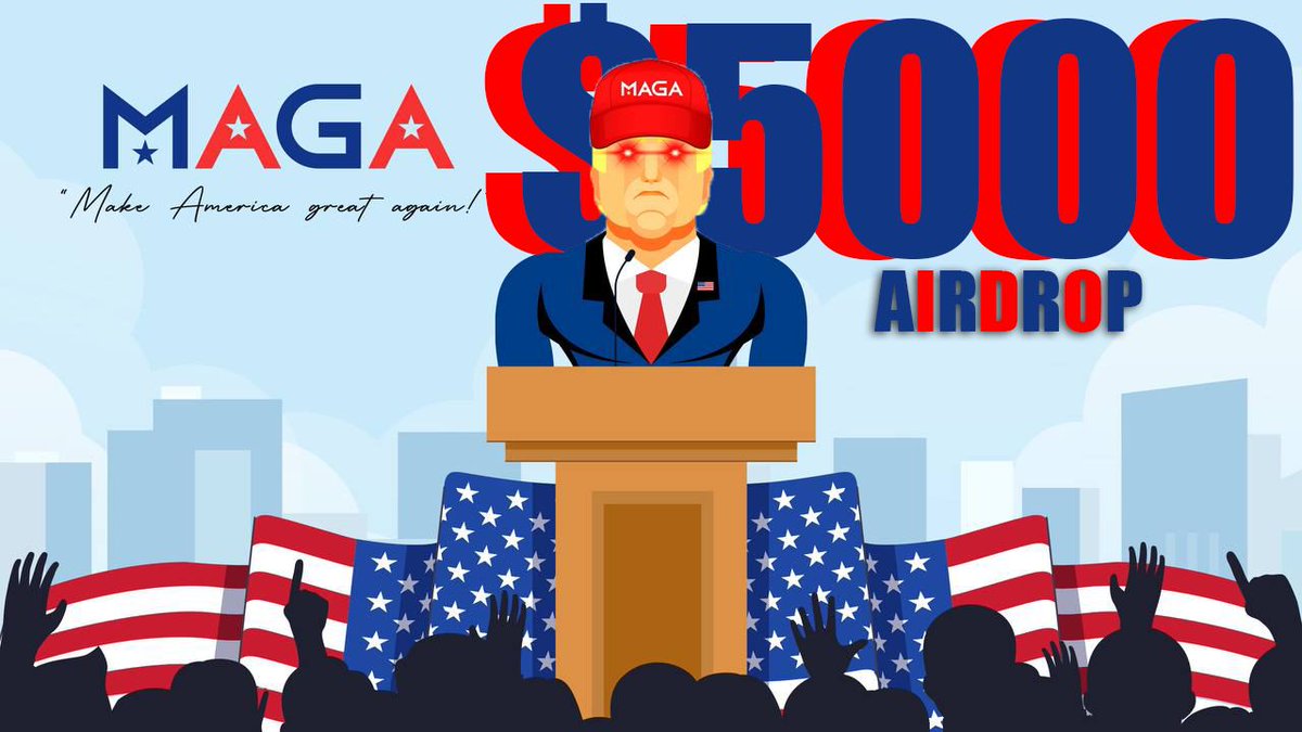 $MAGA (@magacoin_) on Twitter photo 🇺🇸🚀🚀🚀 Airdrop: $MAGA
The Official Crypto Currency of the $MAGA Movement!
💰 Total Value: 💸$5.000USDT Worth $MAGA
✅AUDIT - ✅KYC
📅 End Date: 20th Oct, 2022
Joinhere: gleam.io/bmYln/maga-500…
#MAGA #MAGACOIN  #Crypto #Airdrop #ETH 🇺🇸🚀🚀🚀 Airdrop: $MAGA
The Official Crypto Currency of the $MAGA Movement!
💰 Total Value: 💸$5.000USDT Worth $MAGA
✅AUDIT - ✅KYC
📅 End Date: 20th Oct, 2022
Joinhere: gleam.io/bmYln/maga-500…
#MAGA #MAGACOIN  #Crypto #Airdrop #ETH