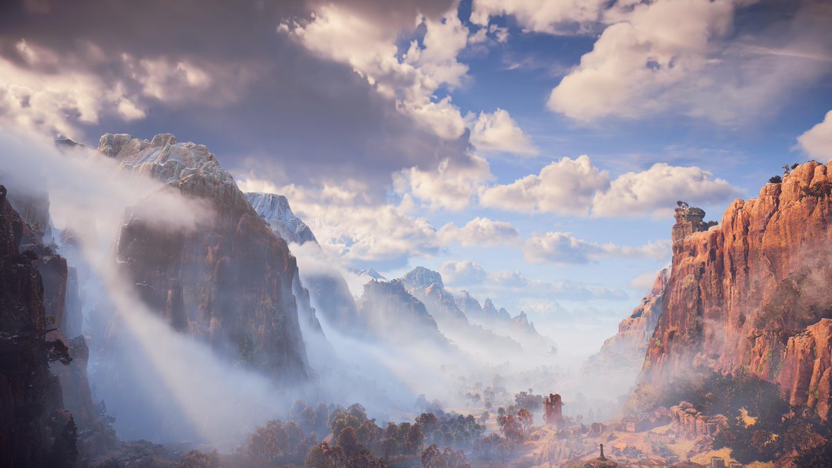 WeekendGamer92's tweet photo. #PS5Share, #HorizonForbiddenWest #RedbullcapturepointUS #Contest    My first submissions for The Call To Adventure Landscape category. https://t.co/eFhVegVxOs