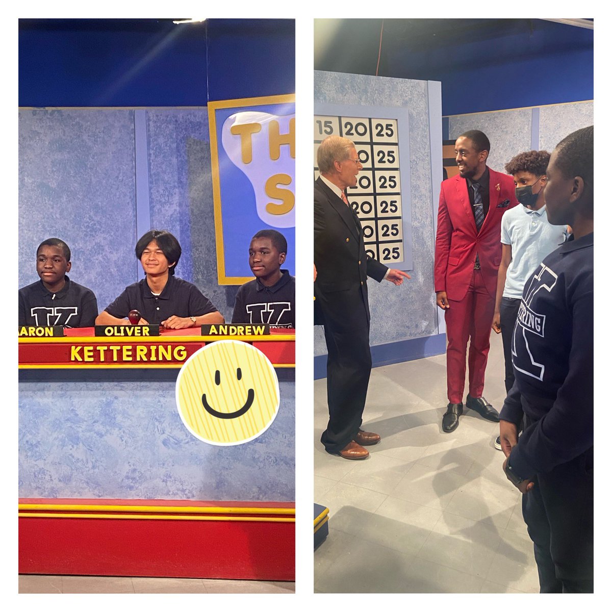 PRINCIPAL_KMS's tweet photo. Let’s go KMS! Our Science Bowl team did an amazing job today. I’m super proud of our team. We were honored to compete on the first day of in person filming since March 2020. Thank you Mr. Ahenda for your support and dedication to our team. #growingtogether https://t.co/Cr1tFzlyS2