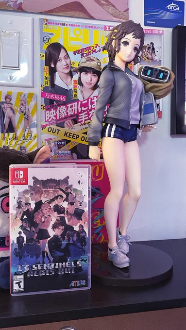 It's not every day you get a new game to put into your 'favorites of all time' list, so I have some new additions to my workspace to reflect that. :3 Copy of the game to reflect the absurd size of the Natsuno statue. I literally had no idea it'd be that tall, I didn't look LOL 