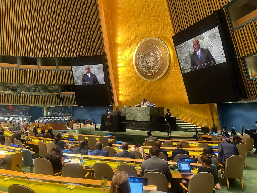Misalaplusnews's tweet photo. 🔴 🌍 🇨🇩 | #ONU_RDC :
Le Chef de l'État Félix TSHISEKEDI s'est exprimé devant la 77eme session de l'Assemblée Générale de l'ONU: 
 " l'implication du Rwanda et sa responsabilité dans la tragédie que vivent les populations de l'Est ne sont plus discutables ". https://t.co/VdAvrMbjF1