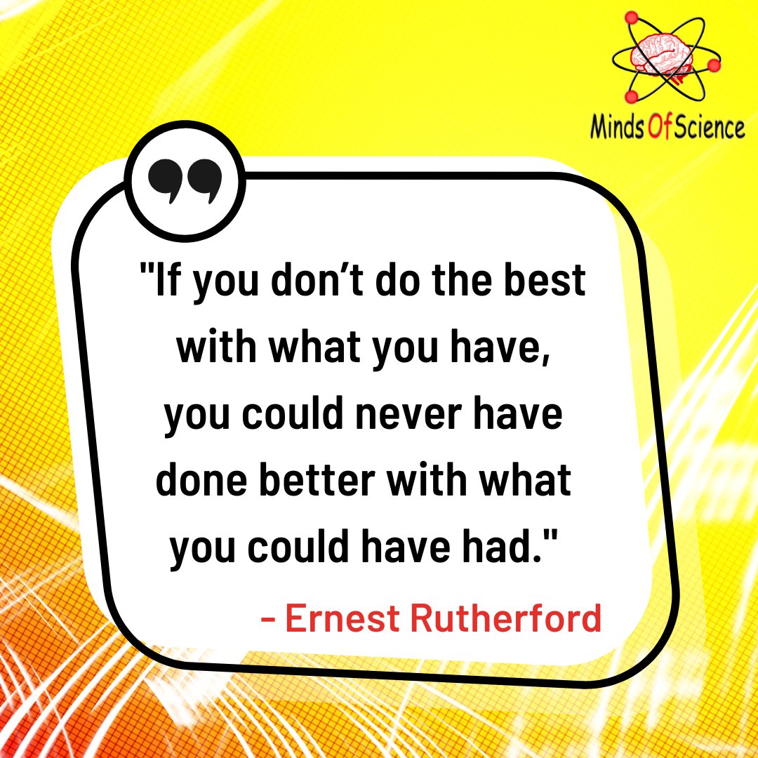 MindsOfScience1's tweet photo. If you don't do the best with what you have, you could never have done better with what you could have had.
- Ernest Rutherford
To know more please visit https://t.co/ZMVflTqCTh
#mindsofscience #physics #science #astronomy #astrophysics #nasa #space #universe #cosmos #cosmology https://t.co/4EikF5nzaS