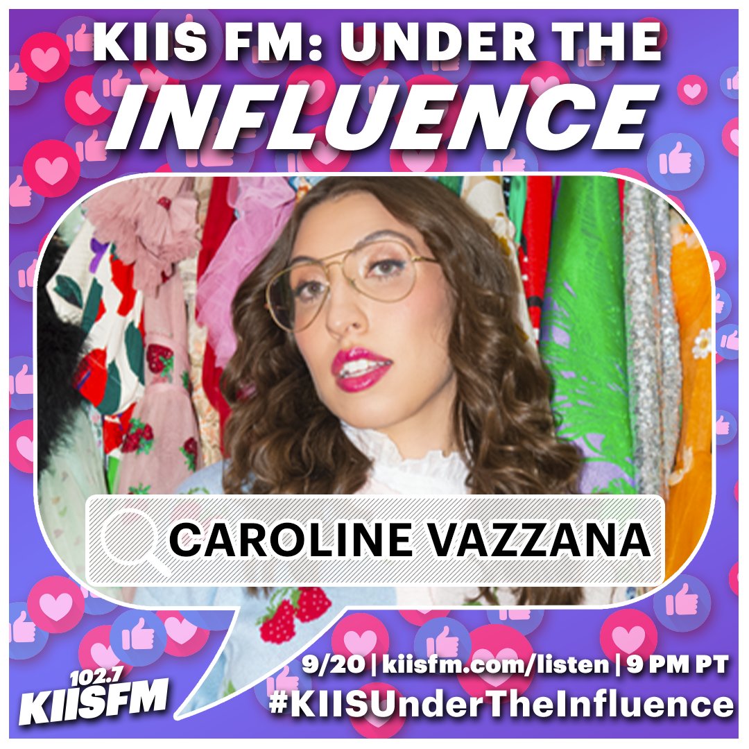 Our girl @CVazzana is joining @ItIsMeEJ for #KIISUnderTheInfluence tonight at 9PM PT! 😍 Listen here: kiisfm.com/listen
