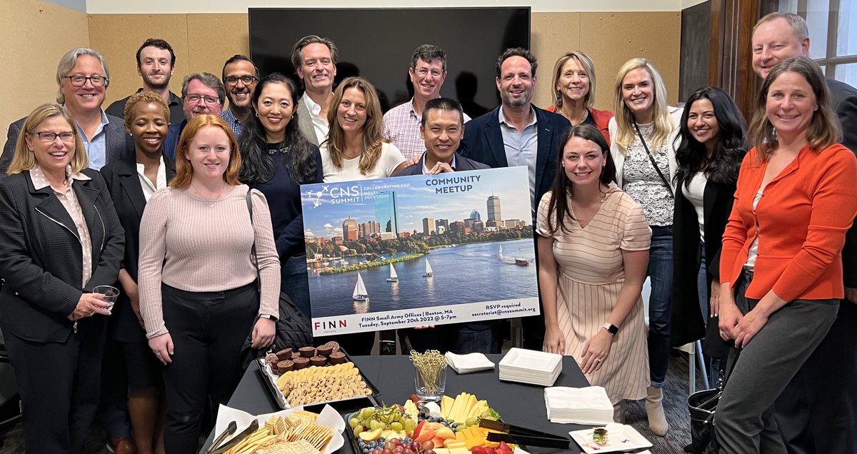 TomCalvinJones's tweet photo. When great minds of #healthinnovation and #clinicaltrials convene, we advance #health together!Great evening with the #cnssummit community here in #boston. #cnssummit2022 https://t.co/Hktkzo4lkx
