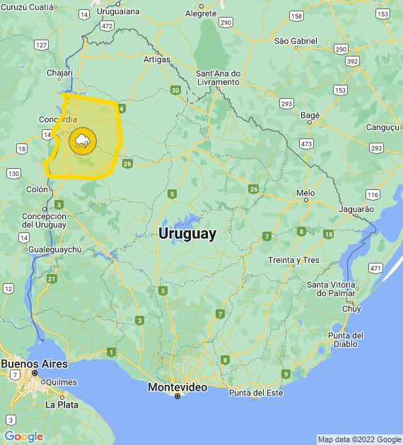 Inumet_'s tweet photo. Alerta amarilla por Tormentas fuertes
Se actualizará a las 21:30 o ante cambios significativos

Más info: https://t.co/zY2u8OFmLu https://t.co/mqpCML08v9