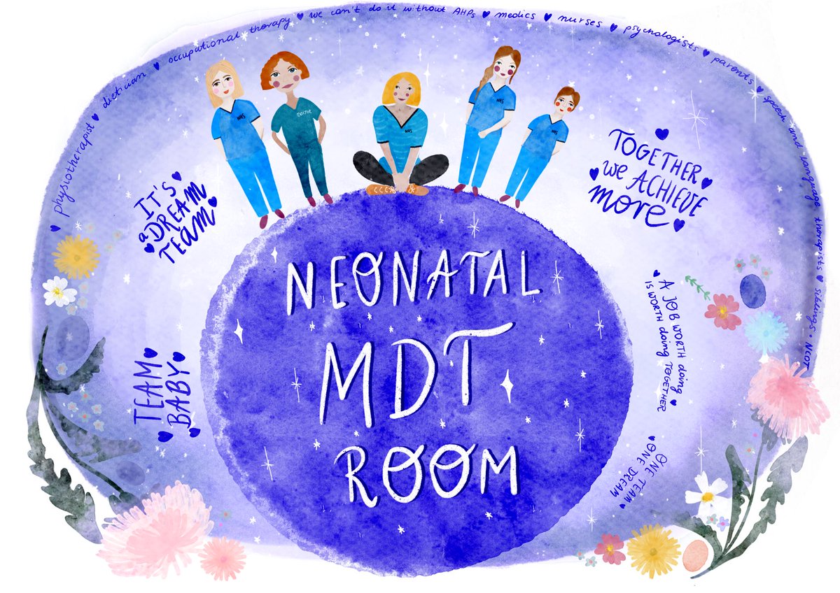 A new door sign for our neonatal MDT room. #oneTeam #togetherWeAchieveMore #teamBaby #neonates