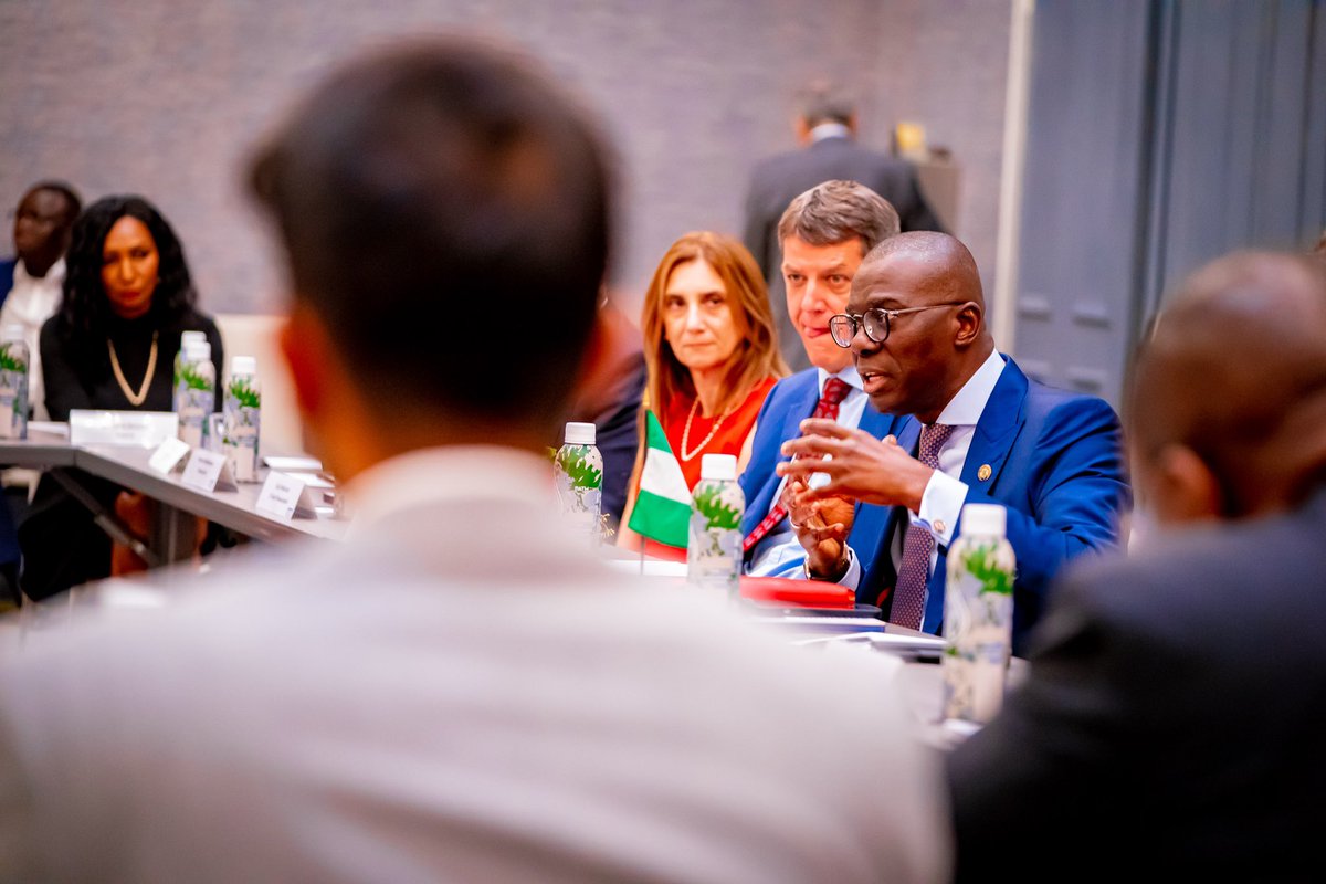jidesanwoolu's tweet photo. On the sidelines of the ongoing 77th UNGA, I held business discussions with a group of investors ready to come to Lagos State at a roundtable organized by the Business Council for International Understanding (BCIU).

I used the opportunity to highlight the major strides…

1/5 https://t.co/EDgBlg9pCv
