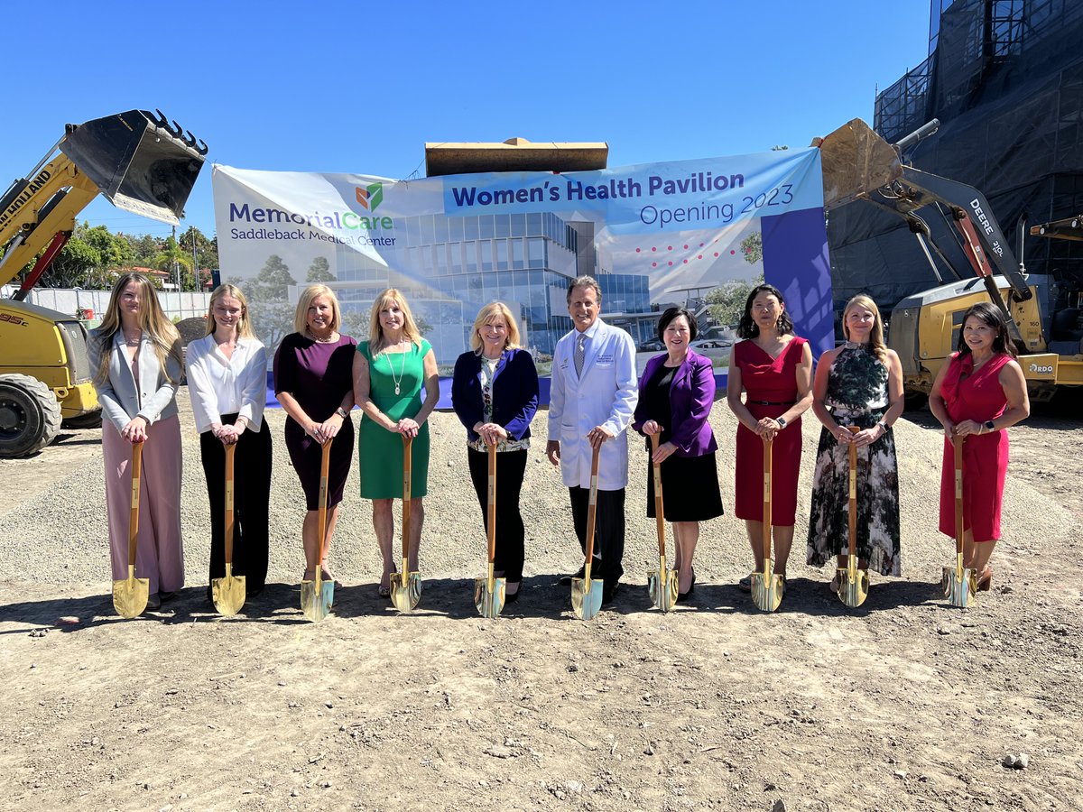 Today, we celebrated the groundbreaking of the Women's Health Pavilion at MemorialCare Saddleback Medical Center, which will open in 2023. It will provide patients with convenient access to a range of women’s health services under one roof. Learn more at memorialcare.org/womenshealth.