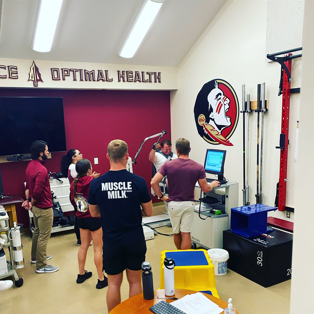 mikeormsbee's tweet photo. New study on Firefighters starting now in a collaborative effort led by PI (and ISSM affiliate) Dr. Meredith McQuerry (@mermcquerry ). 

Shoutout to this awesome team of researchers and a big effort from @tyleryork7 at the @FSUISSM . 

*picture posted with permission. https://t.co/YpJ0qW3rJO