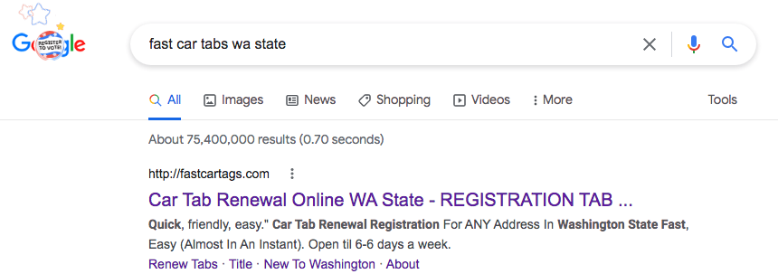fastcartabs's tweet photo. Using search engines to find us? Search "fast car tabs wa state" or "instant car tabs wa state" and we'll come up at the top of the results.

#wastate #washintonstate #wastatedol #wadol https://t.co/A6Y3MqNoiq