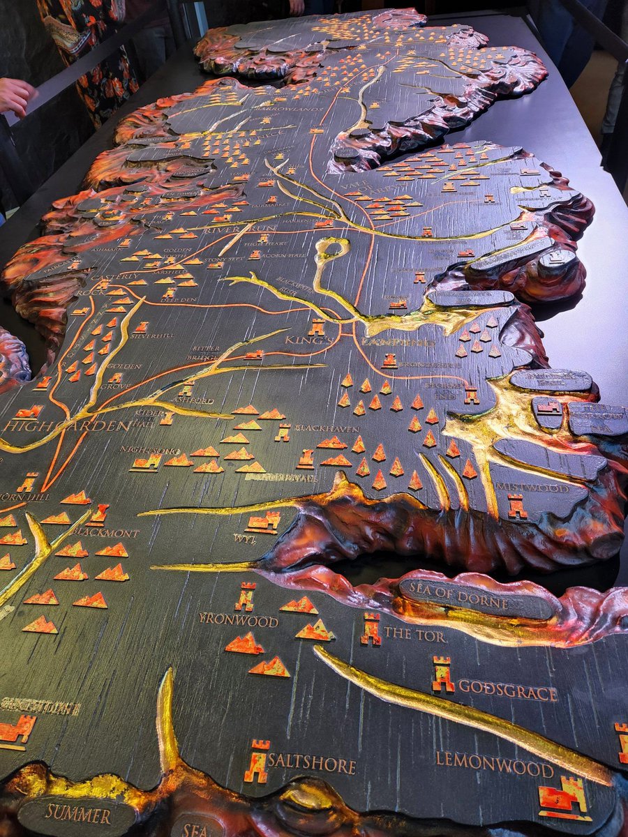 A look at the famous map of Westeros located in Dragonstone #HouseOfTheDragon