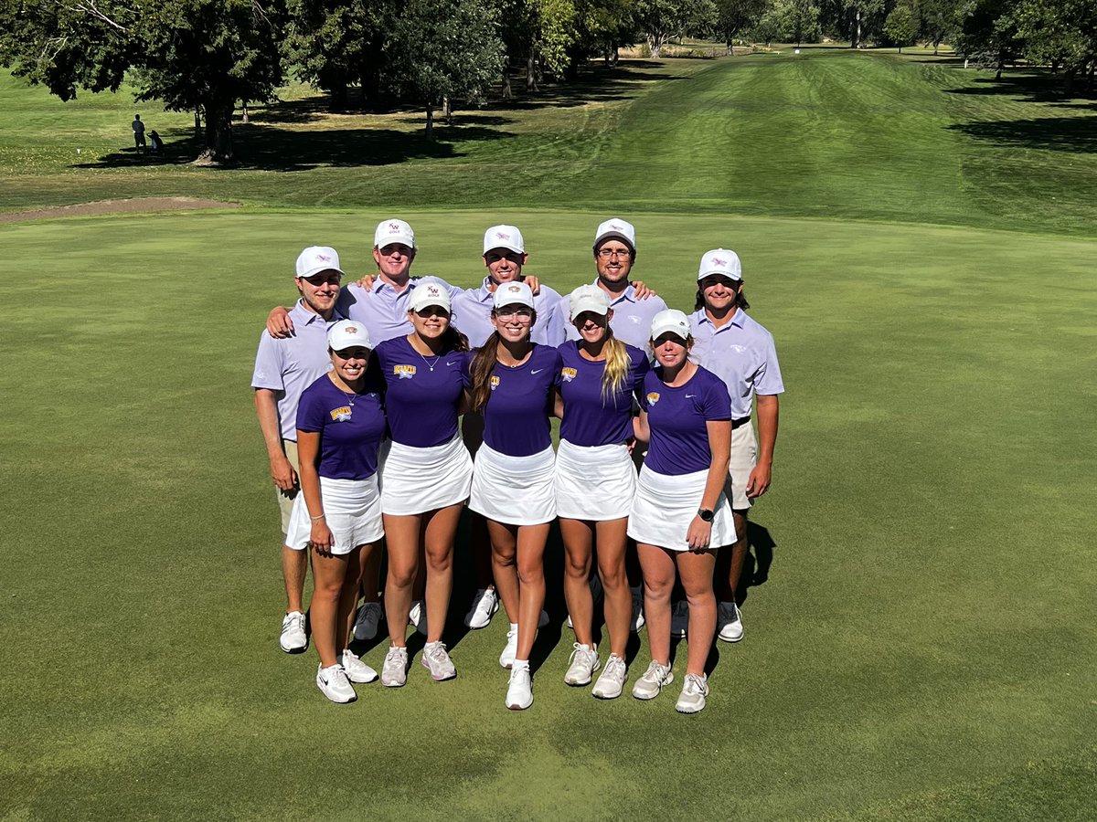 KWUcoyotesgolf's tweet photo. The team had a great time at the Northwest Iowa National Invitational this week! Congrats to @JacksonMalone13 for placing T-2 individually overall!! S/O to @aidanrichmondd for placing 2nd individually at the Crestview Fall Invitational in Wichita 🏆 https://t.co/mLzHFSkXIp