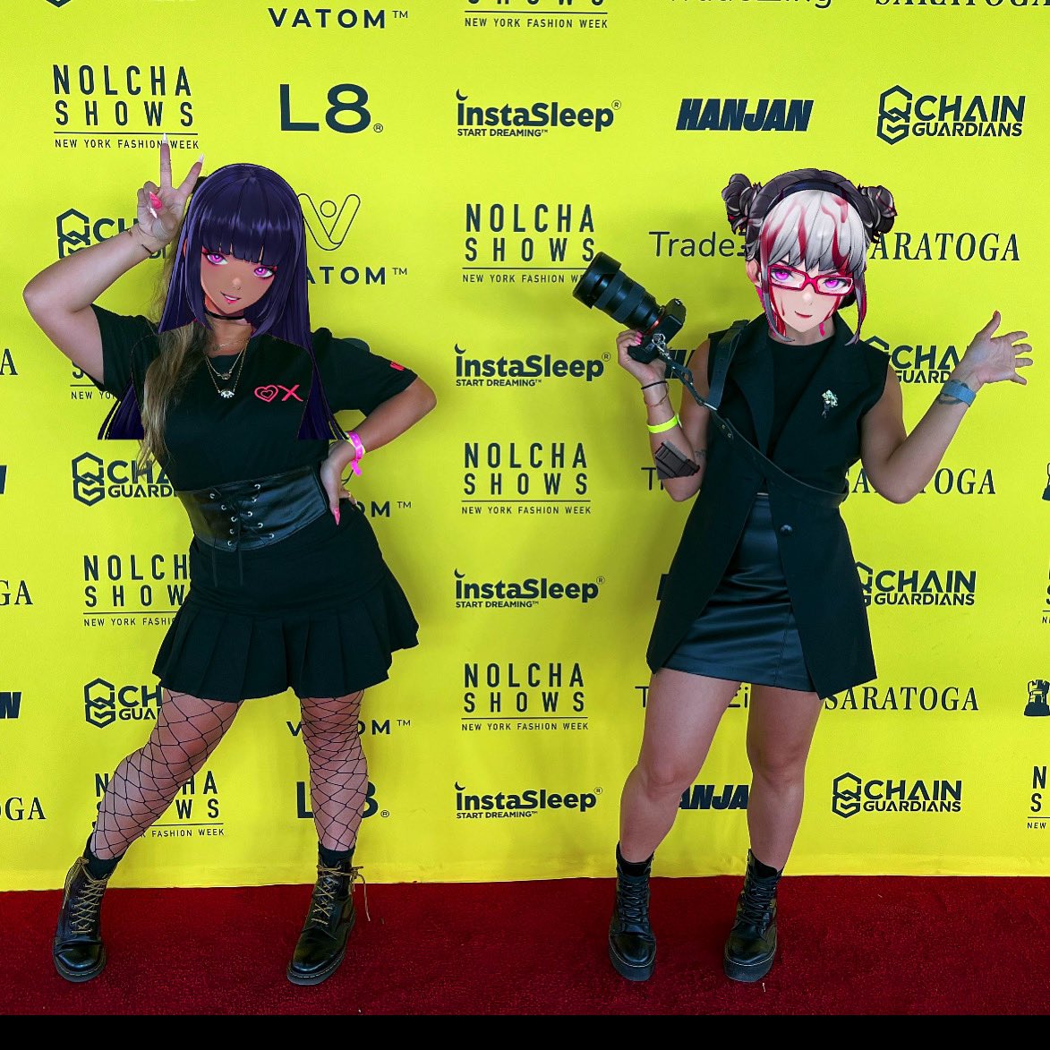 Jofeliny_'s tweet photo. So much fun last week at #NYFW2022 with @killergfnft @Chain_Guardians @bitchin_bruja @0xKiwi_ at @NolchaShows WTC NYC #nyfw #killergf #nftart #Metaverse https://t.co/RTDObWRaZB