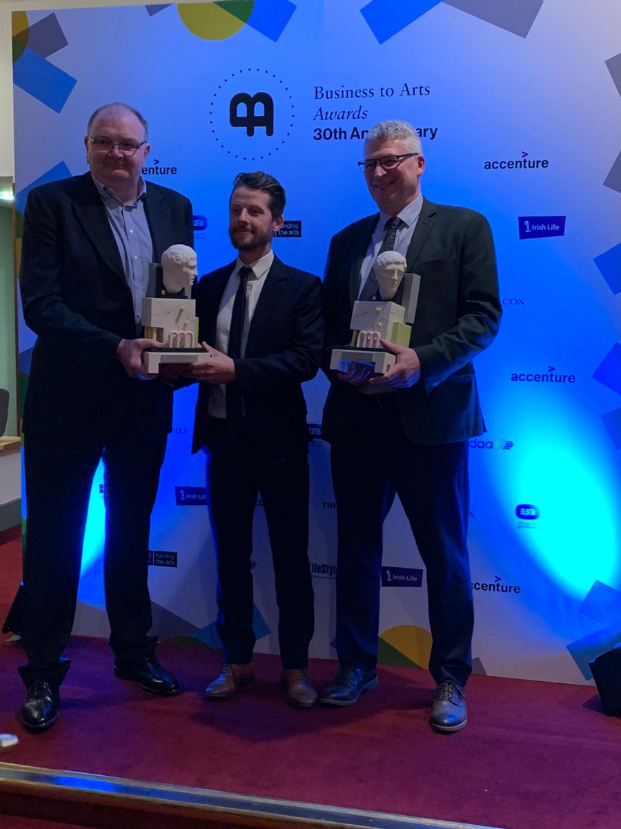 Delighted to have won with John Sisk &amp; Son The Business to Arts Award for Best use of Creativity in the workplace Category.
Special thanks to Pat Tierney, Ronan Murphy and Neil Farrell from Sisk 
#siskconstruction
#sculpture 
#art
#woodworking 
#btoaawards
#ESB
#woodart
#desgin