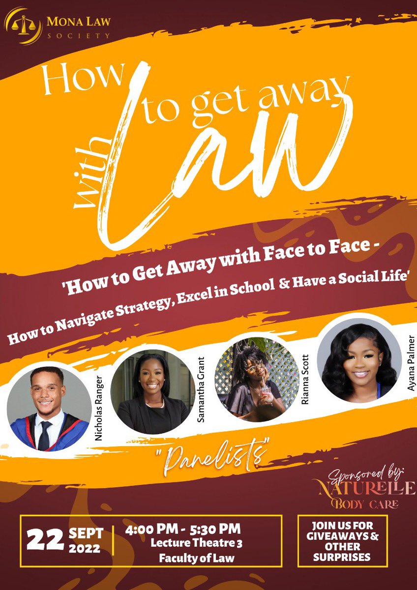 monalawsociety's tweet photo. Class is in session❕Here we’ll discover the secrets to navigating the face to face ‘law life’, or as we prefer to call it - How to Get Away with Law ⚖️📝
At this event you’ll get the formula for navigating face to face school 📝
1/3
#HTGAWL https://t.co/f4eODghGA5
