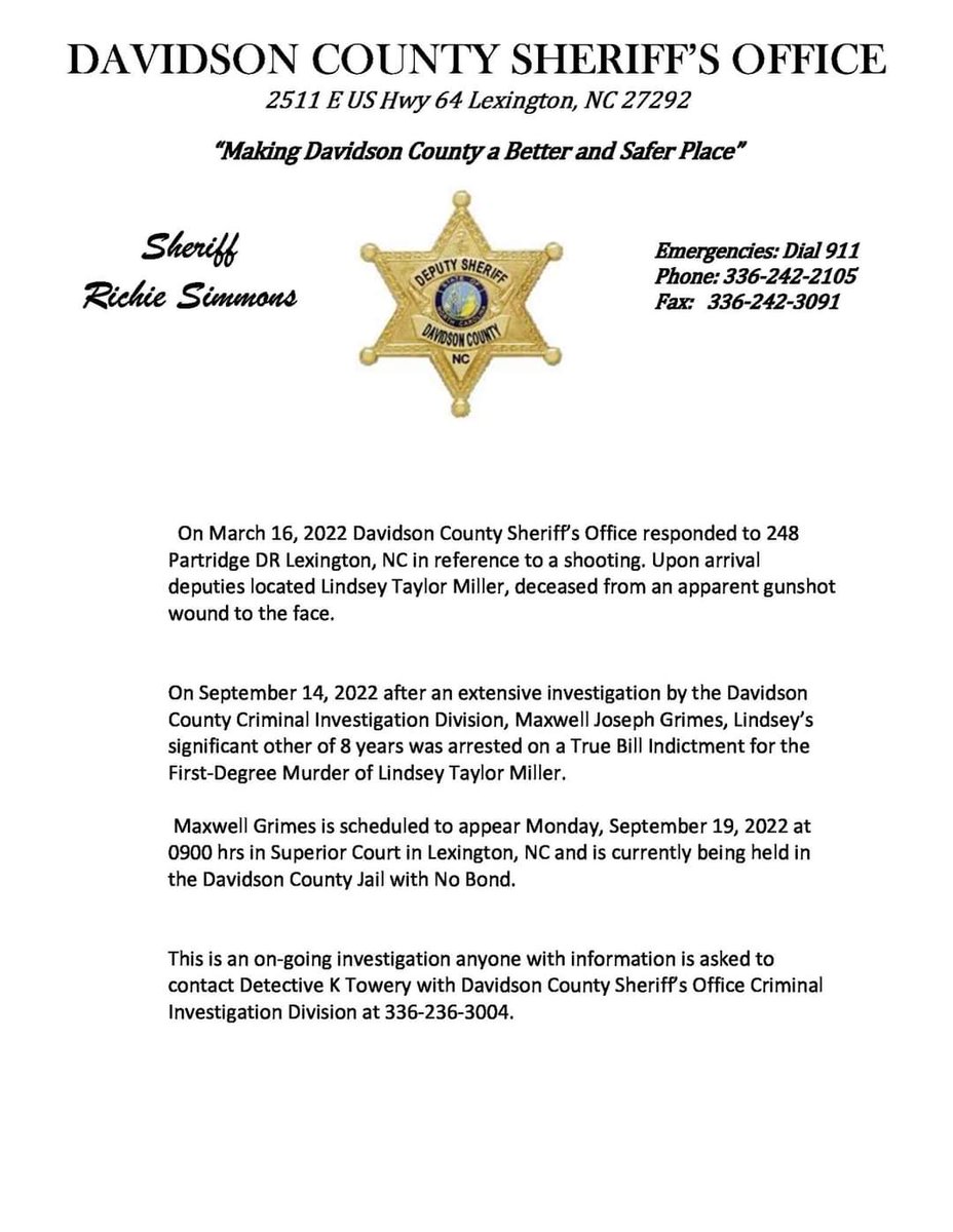 delaneygreen33's tweet photo. Maxwell Grimes has been arrested for the death of Lindsey Miller! Maxwell is also the brother of Lauren Grimes who was all involved in the death and dismemberment of local teen, Michael Early, in 2019. (See info in comments) @wsoctv @Queen_City_News @news14carolina https://t.co/HvnkJgGqdM