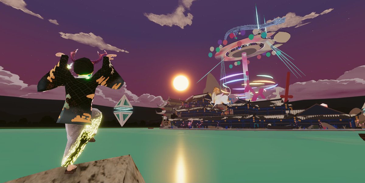 JsCoincollector's tweet photo. While being semi-isolated for awhile due to certain glitches, I had time to experiment some of the #emotes 😅 All I can say is that the possibilities are almost endless. It was fun even by myself 😁

@decentraland @DecentralGames @PaladinNextGen #Decentraland #Metaverse #DCL https://t.co/EvWLfG1GUc