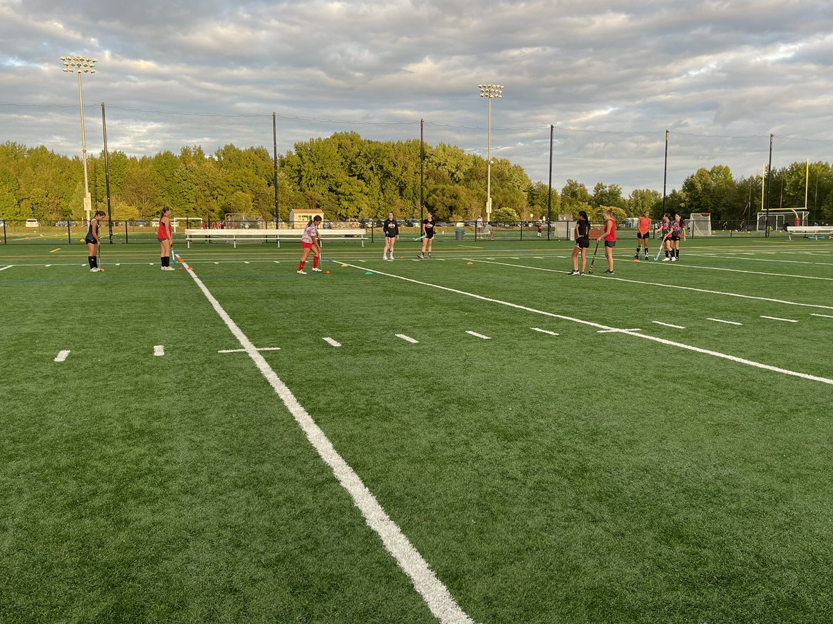 Lenape field hockey ran a clinic for the Mt. Laurel Rec tonight! Great to work with our future Tribe! #grownthegame