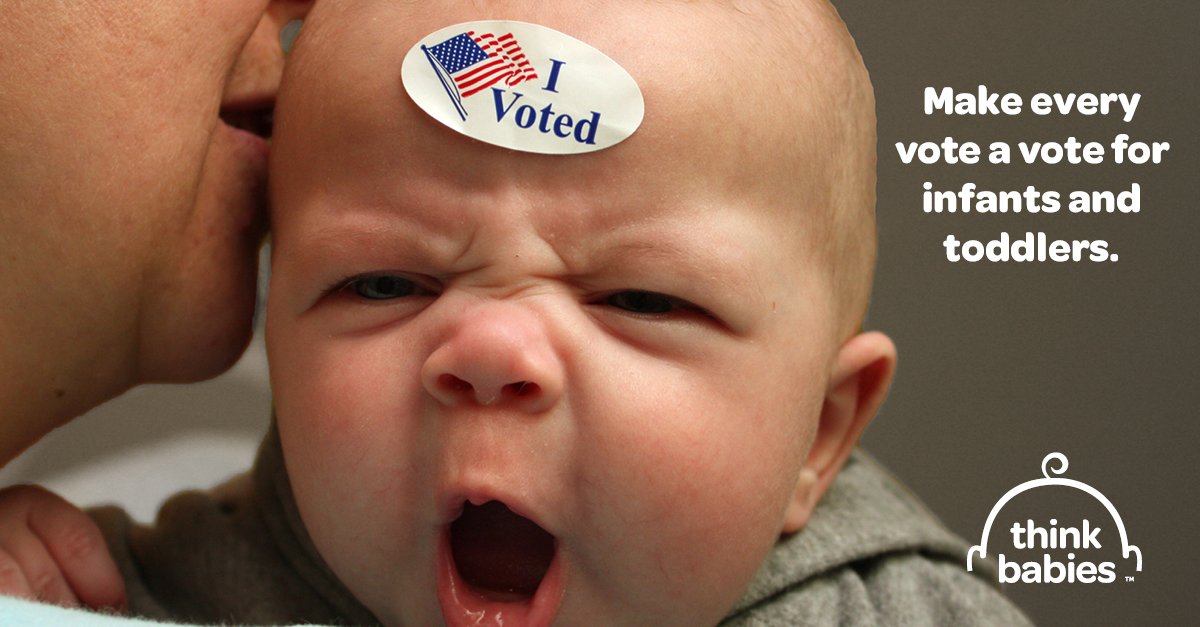ZEROTOTHREE's tweet photo. Happy National #VoterRegistration Day! Do you want to build a better future? Call on candidates to #ThinkBabies and prioritize the #ChildCare, #PaidLeave, and #EconomicSecurity babies need. Learn more: https://t.co/nkEXcARfEf #VoteReady https://t.co/dcuFYm6sni