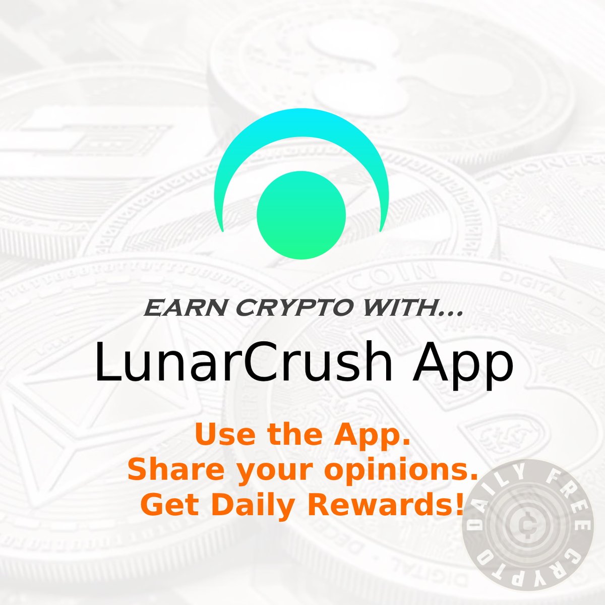 DailyFreeC's tweet photo. #CryptoApp

#LunarCrush App

#Rewards: Daily #CryptoRewards for daily activity and providing opinions.

Find out more and join: https://t.co/pDxM0Bys3M

#makemoneyonline #bitcoin #earncrypto #crypto #freebitcoin #airdrop #FreeRewards #cryptocurrency #NFT #freecrypto #trading https://t.co/FcmlAbLqfP