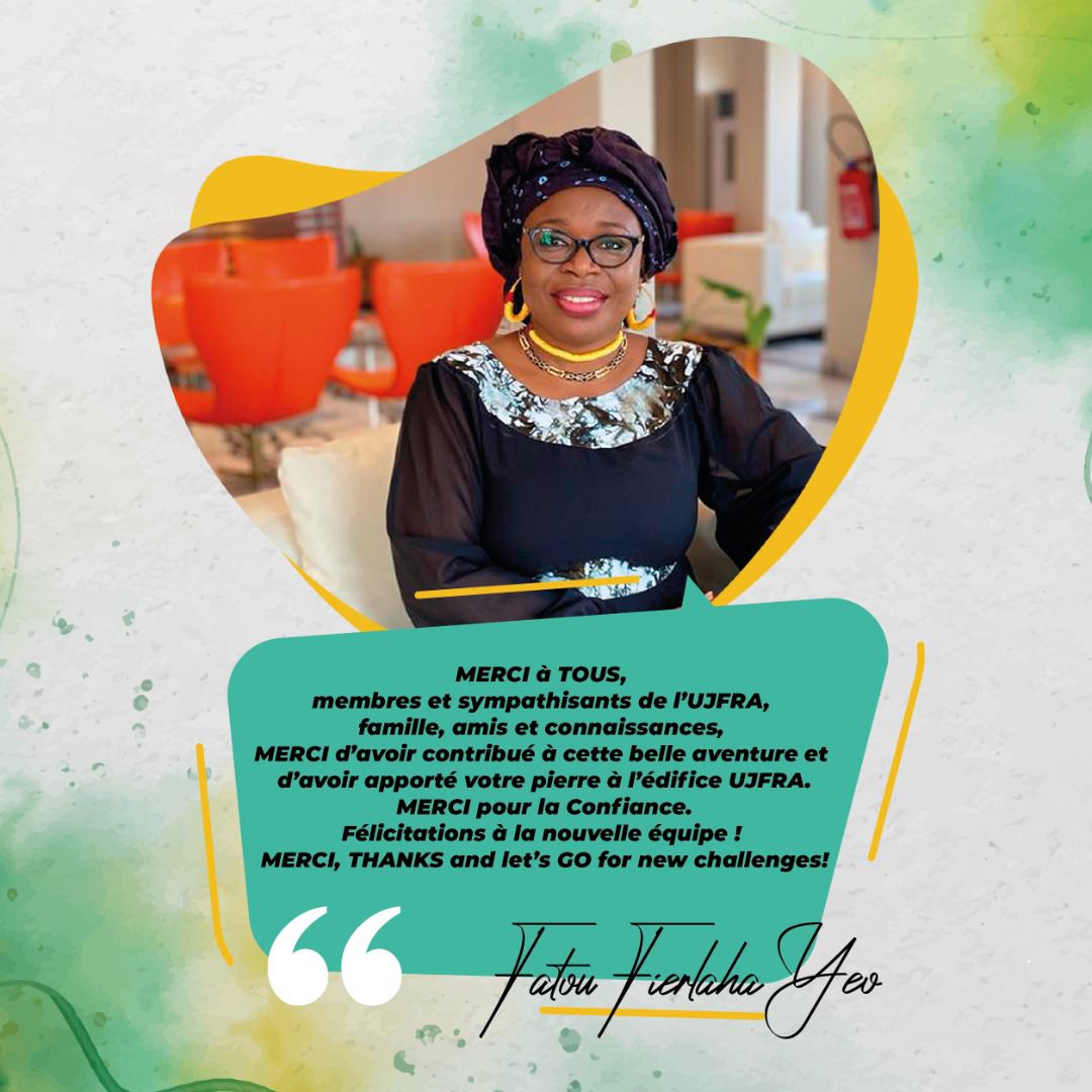 UjfraA's tweet photo. 🔴 [Remerciements]
La présidente @FatouYEO "MERCI A TOUS, ......."
La suite👇 https://t.co/z0BCGCxuqW https://t.co/zDz9ZpYkeL