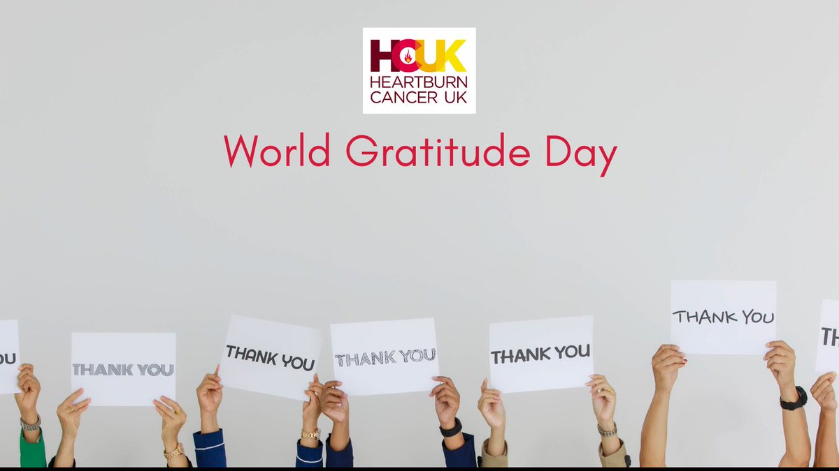 On #WorldGratitudeDay we are immensely grateful for those working to find new treatments for people experiencing #barrettsoesophagus and #oesophagealcancer and for everyone who supports our work here at the charity. 

Thank you! 🙏
