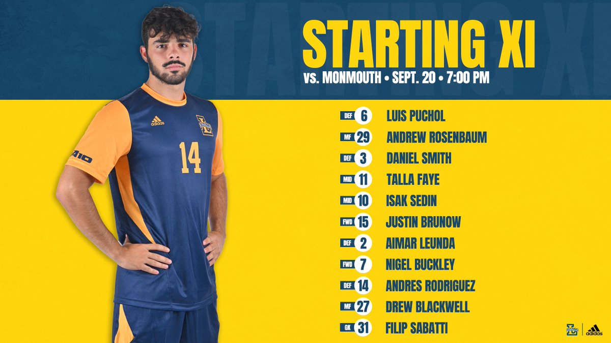 LaSalle_MSOC's tweet photo. Tonight's starters against Monmouth 😤

#GoExplorers 🔭 https://t.co/d53IkBBSaf