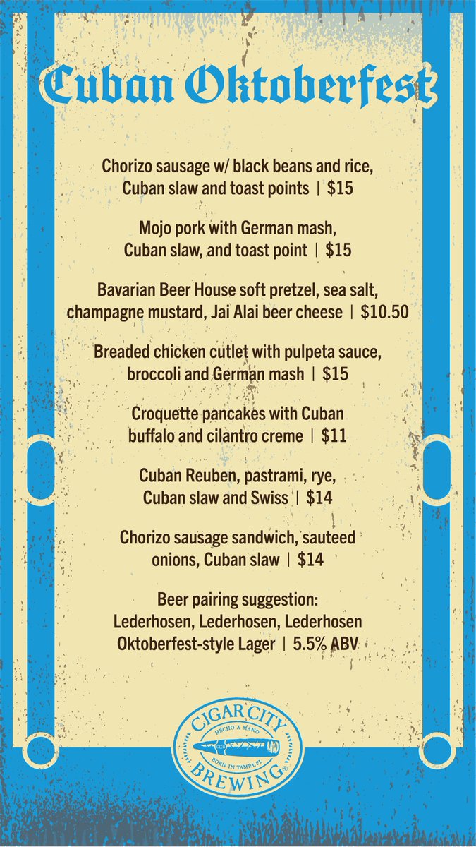 This weekend calls for lederhosen, dirndls and celebrating Bavarian-style with this drinkable Oktoberfest-style Lager. Visit the Spruce Street Taproom this Friday through Sunday to celebrate the release of Lederhosen, Lederhosen, Lederhosen and a menu of German-inspired eats!