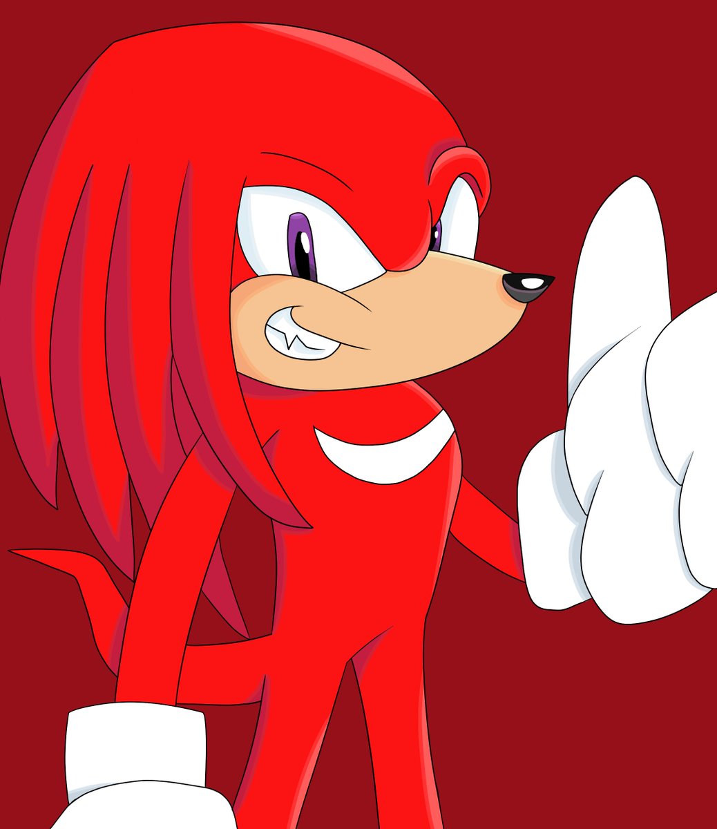Themimikk's tweet photo. #KnucklesMonth Did my first knuckles drawing https://t.co/dAMBjexLnP