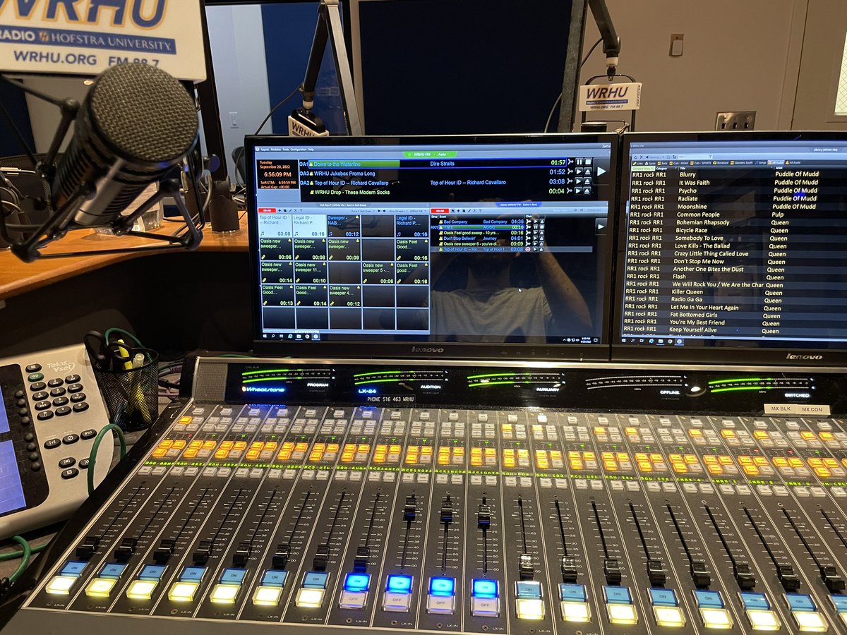 Great night getting to play some classic rock for Rock n’ Roll Oasis on WRHU!!