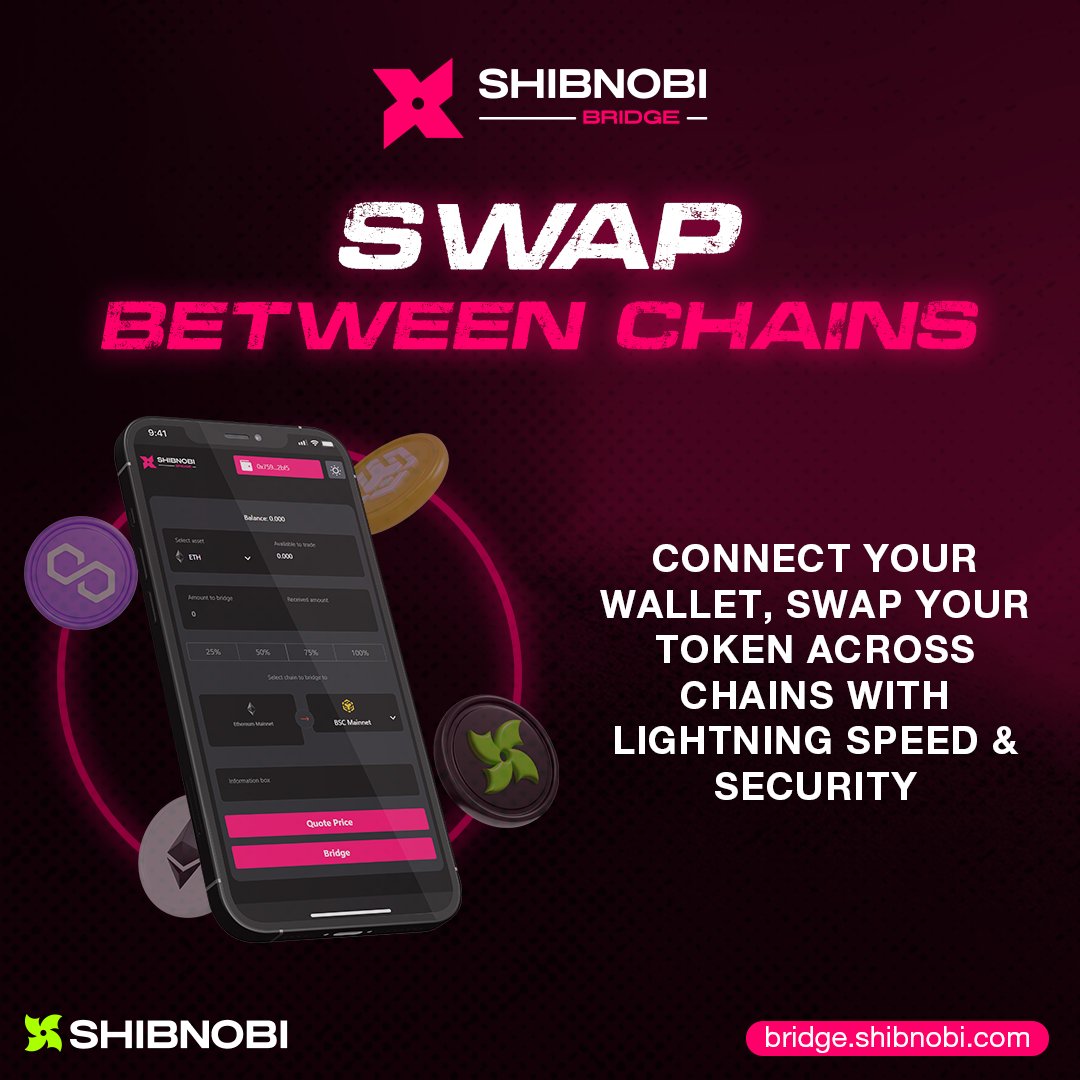 "Flawless", "Smooth", and "Pretty slick" is how YOU have described your experience with <a href="/Shibnobi_Bridge/">SHIBNOBI BRIDGE</a> ⭐
We promise to keep #BUIDLING and #innovating. ⚒️ 

Connect your wallet and swap your token across chains securely now! 🛡️

bridge.shibnobi.com