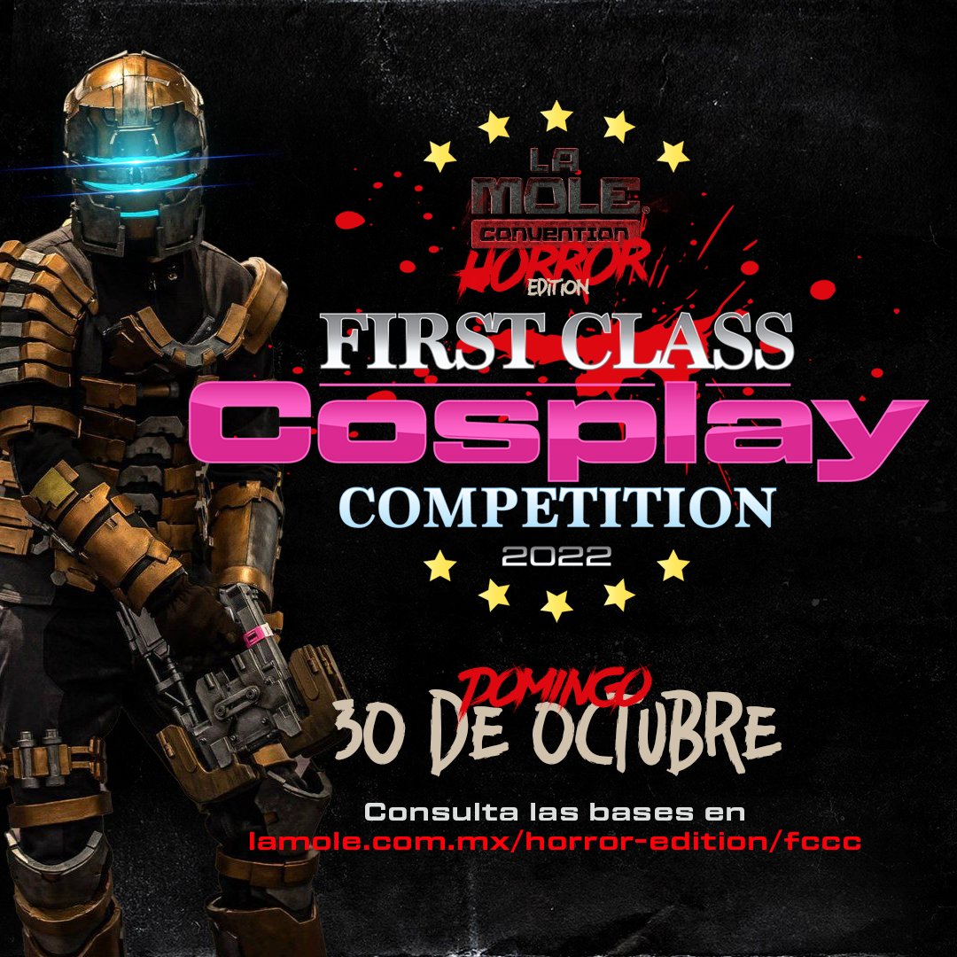 lamolemx's tweet photo. 😈Y nuestro tradicional concurso #FirstClassCosplayCompetition se realizará el DOMINGO. Ya puedes checar las bases y registrarte en https://t.co/5tGp5XvJNu
🤖Este concurso también contará con el patrocinio de Cris Shoes Cosplay (https://t.co/DlqbYk3OCb) https://t.co/OtlpXRXxf1