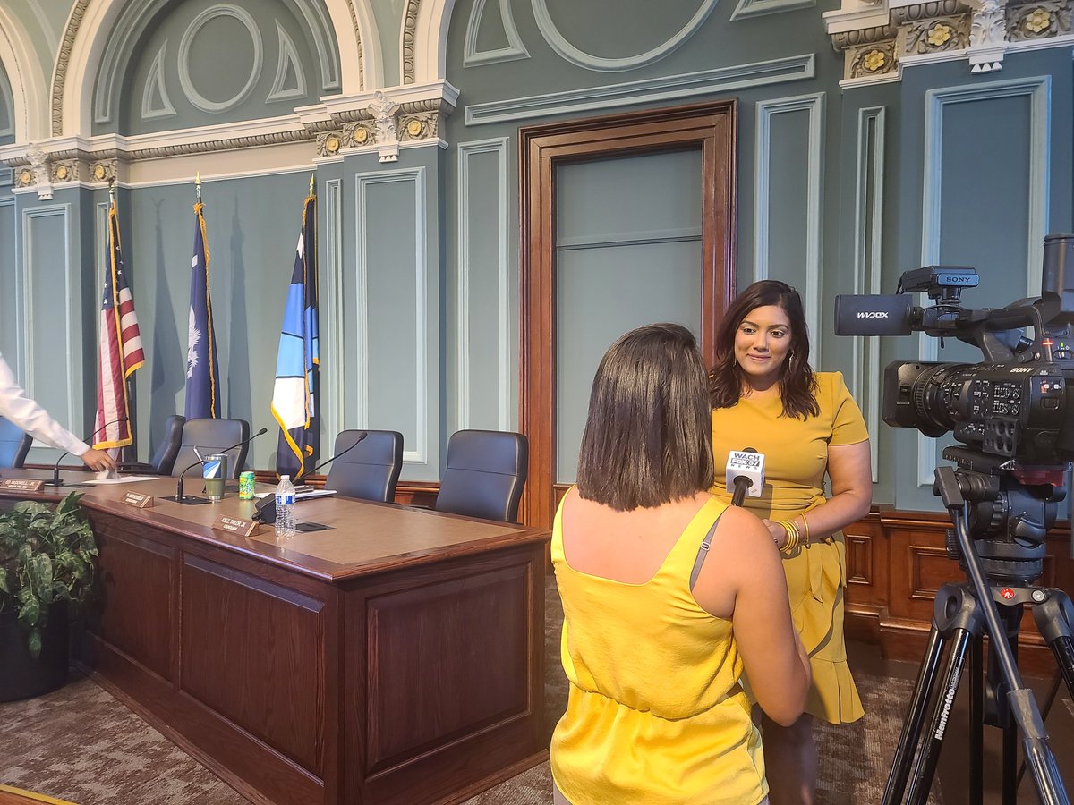 Councilwoman @aditisrivastav was interviewed by @KelsSanchez @wachfox this evening about the unanimous vote to approve her proposed gun ordinance requiring citizens to report lost or stolen guns.