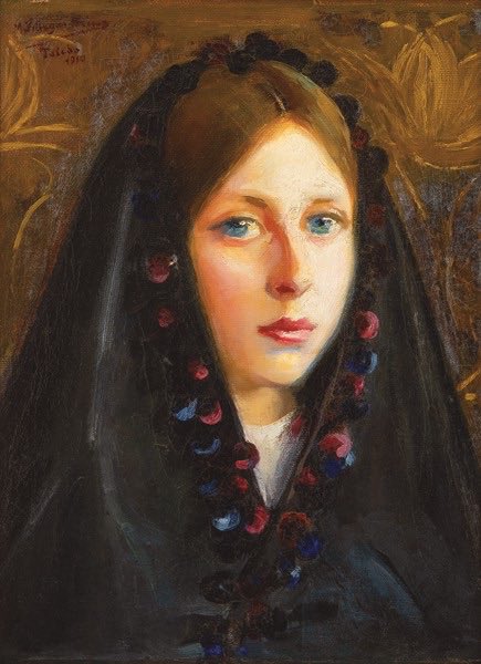 coleccioav's tweet photo. MANUEL VILLEGAS BRIEVA
Lagarterana, 1910
Oli sobre tela de 42 x 32 cm
Signat, localitzat i datat a Toledo 1910
Prové d’una col·lecció particular, subhastat a Segre de Madrid.
#masterpiece #art #painting
#drawing #graphicart
#expressionism #informalism
#newfiguration #modernism https://t.co/J0LLjaxxi5