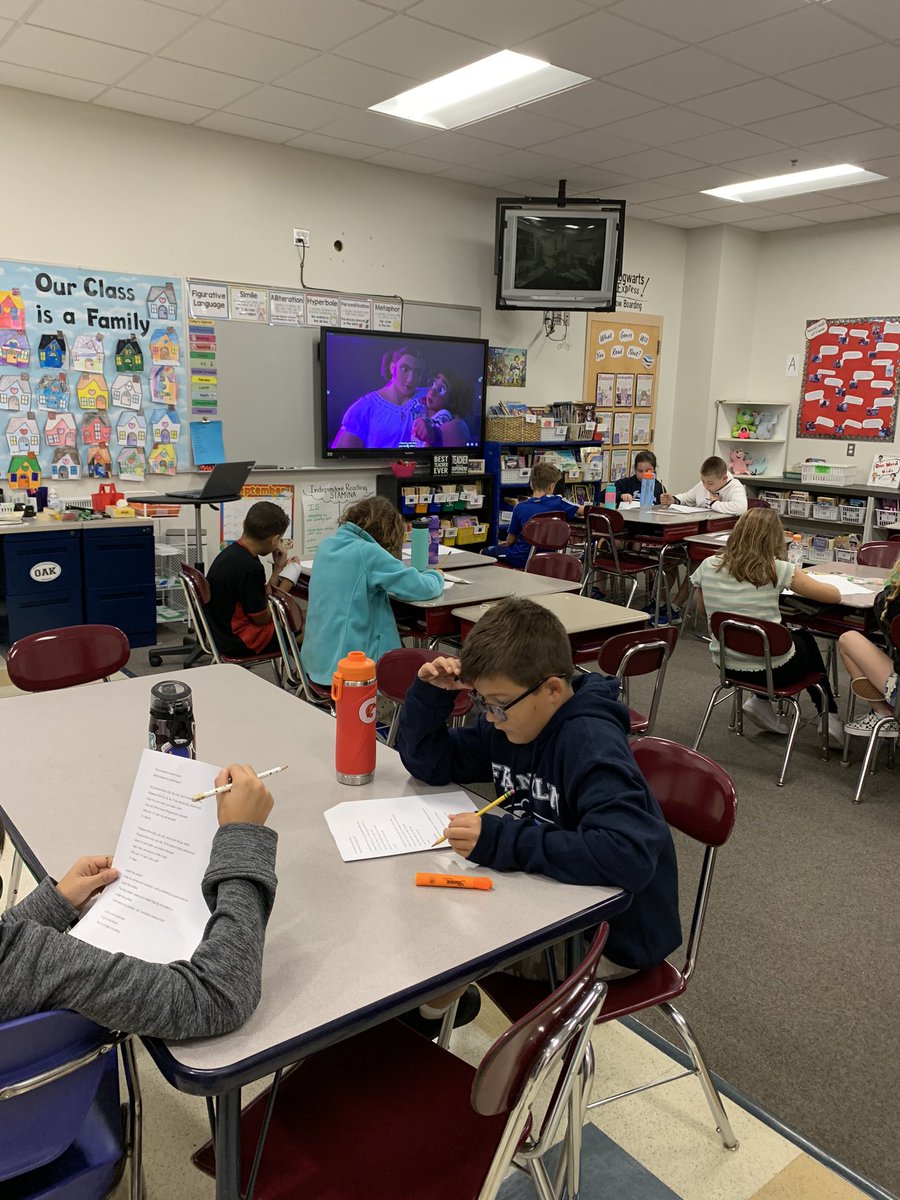 Finding similes in the song “Surface Pressure” from the movie Encanto today to kick off our figurative language unit during Writer’s Workshop. My students are as hardworking as Louisa- see what I did there? 😏