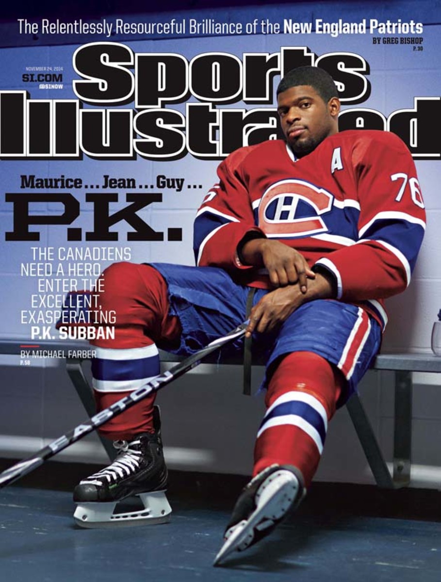 MartineMontreal's tweet photo. PK Subban, deux fois en couv du Sports Illustrated. Pour un joueur qui sera toujours associé au Canadien de Montréal, c'est pas mal. https://t.co/4gLlPFsmVB