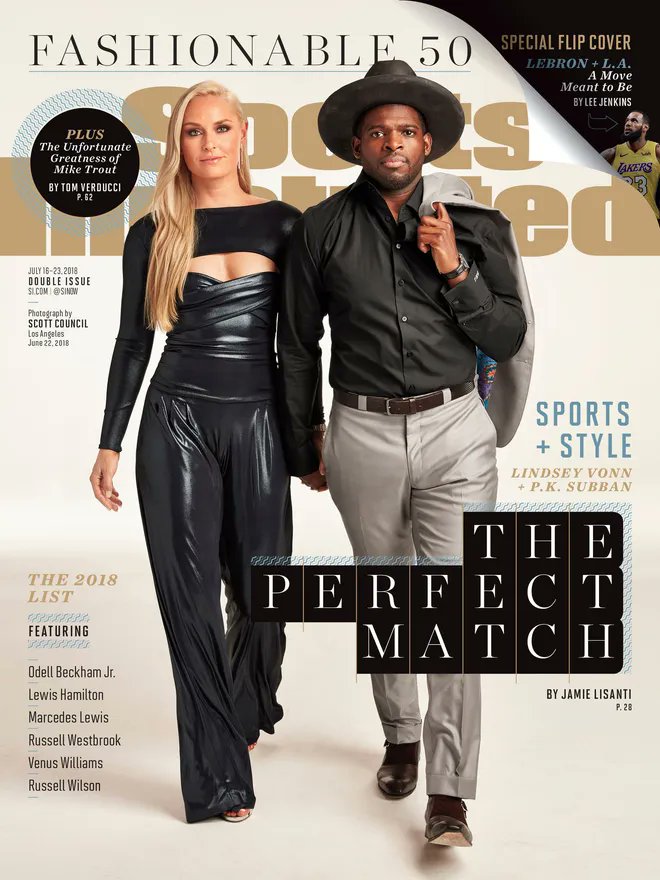 MartineMontreal's tweet photo. PK Subban, deux fois en couv du Sports Illustrated. Pour un joueur qui sera toujours associé au Canadien de Montréal, c'est pas mal. https://t.co/4gLlPFsmVB