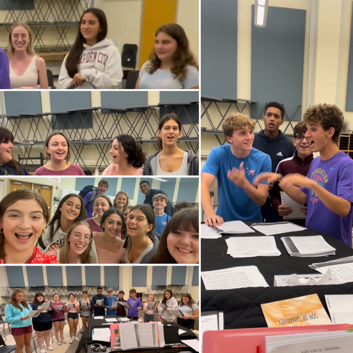 MrsFrazzetto's tweet photo. First Vocal Jazz Rehearsal of the Year✅ There is nothing like seeing your students so full of joy when they’re singing!!🎼❤️ #GCgrows #vocaljazz #choir #GCmusic https://t.co/FXK49oJuov