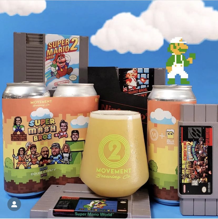 2 yr anniversary party this Saturday!! 5 new beers, 3 live bands, food trucks, new swag, and more! Come party with us! First 2 of 4 anniversary collabs: Rainin’ Money hoppy Pilsner w <a href="/purebrewing/">Pure Project</a> and Super Mash Bros hazy DIPA w <a href="/8bitBrewing/">8bit Brewing Company</a>