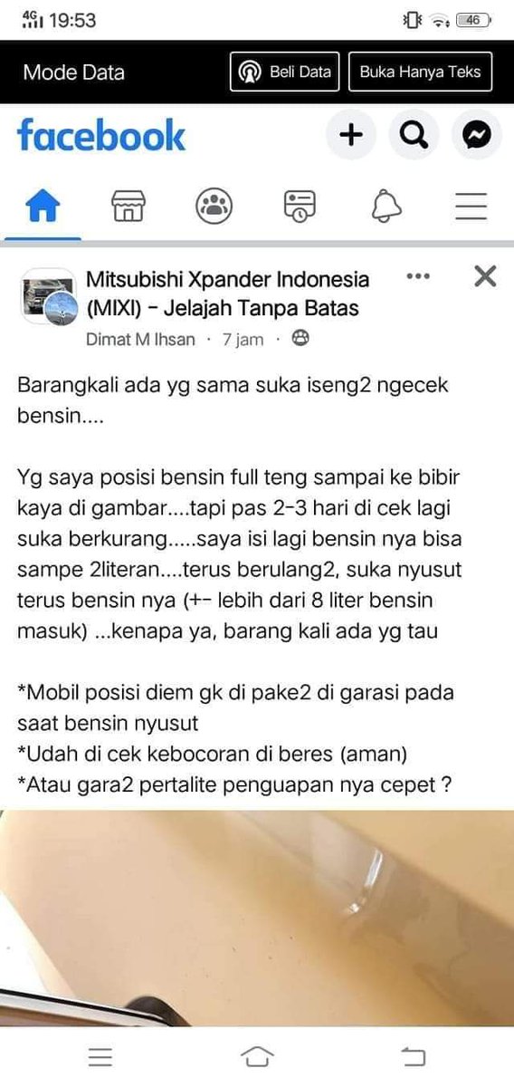 ferizandra's tweet image. Keluhan pengguna BBM Pertalite akhir2 ini... gak cuman pengemudi mobil, pengendara motor pun punya keluhan yang sama : bensin jadi lebih cepat habis meskipun jarak yang ditempuh kendaraan tetap sama, bahkan bensin berkurang (menguap...?) saat kendaraan gak dipakai... 🤔🙄