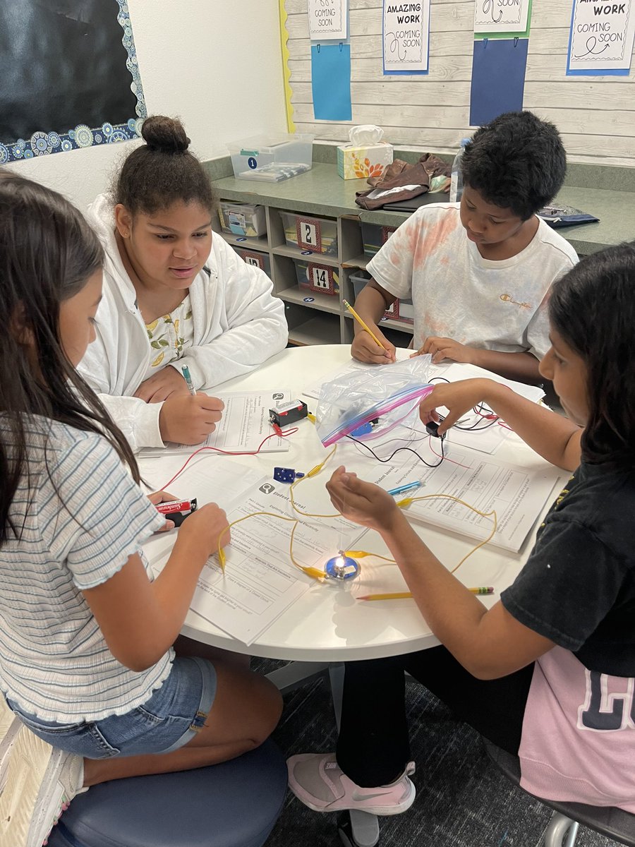 TeamFab5th's tweet photo. Circuit and electricity investigations are creating a fun, electric environment in fifth grade this week! 💡
@SpearsElem https://t.co/wVQSTgpr2O