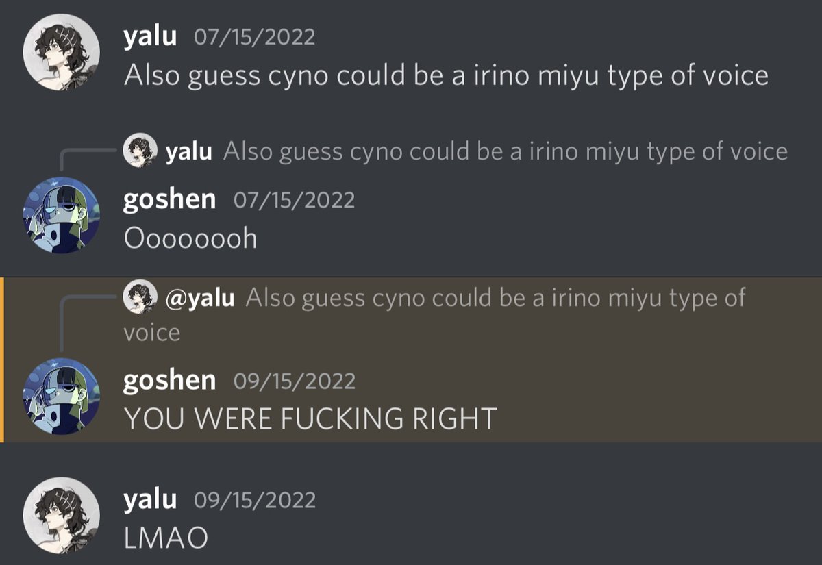 yalusubs's tweet photo. When you predict a genshin character VA thanks to your degree in seiyuutology: https://t.co/OyTDvn36zZ