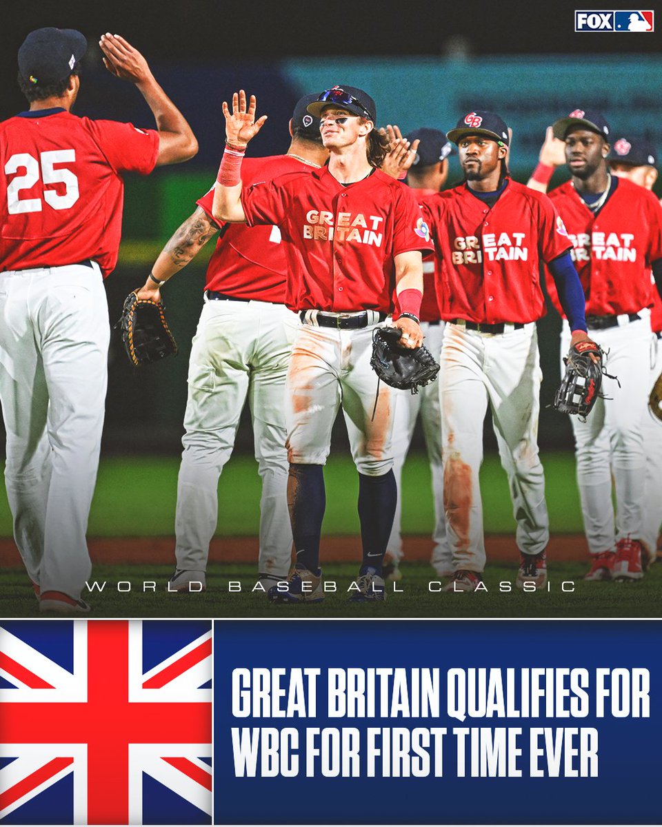 For the first time ever, Great Britain has qualified for the World Baseball Classic 🇬🇧