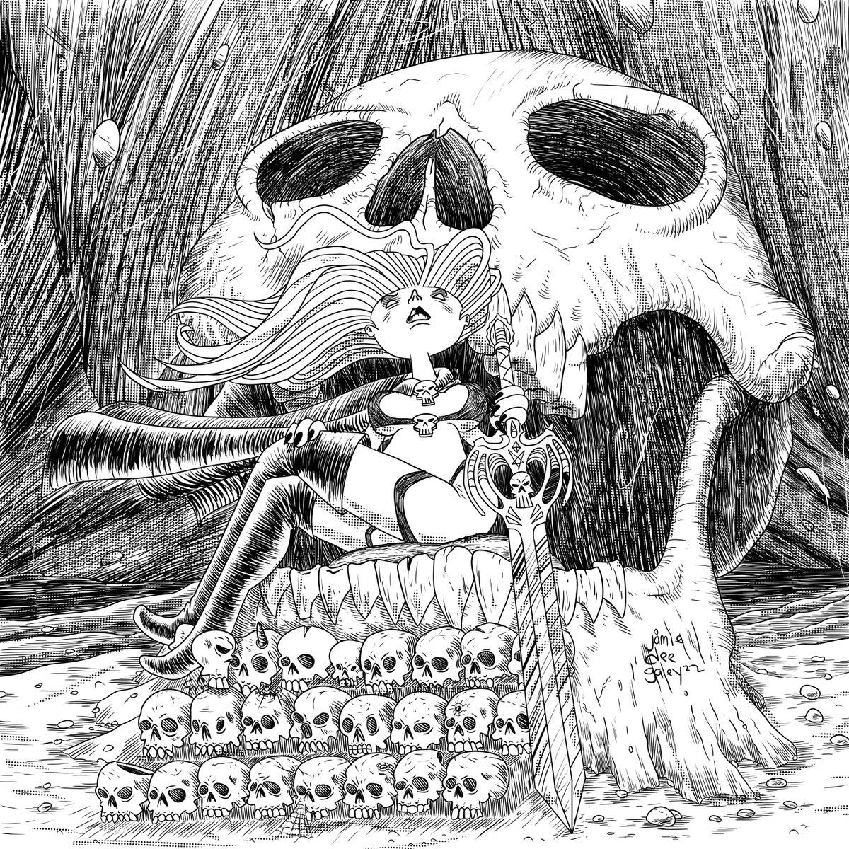 jamie_dee's tweet photo. Who do I talk to about drawing a Lady Death comic? https://t.co/mSnZjjv1uh