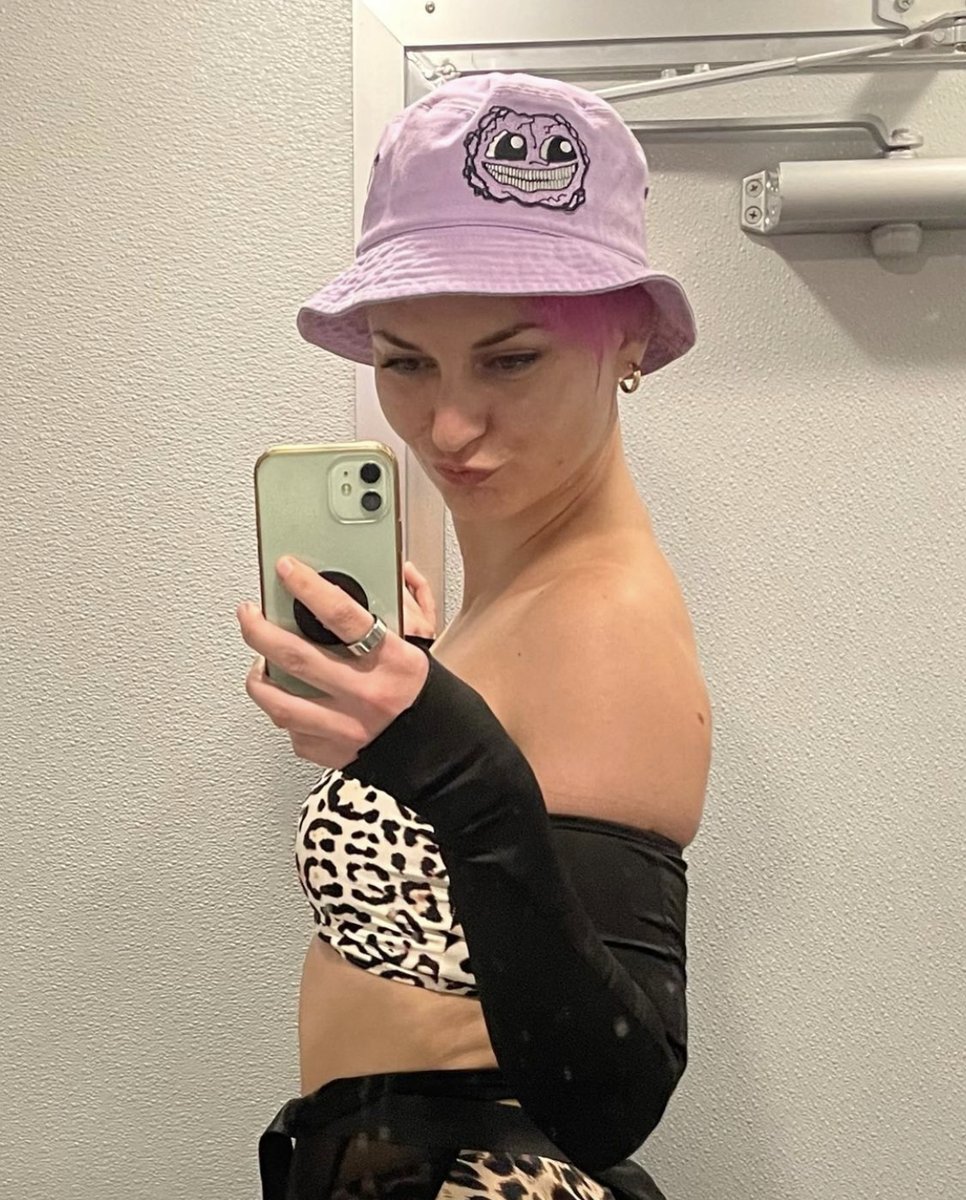 Purple Hat, Cheetah Print