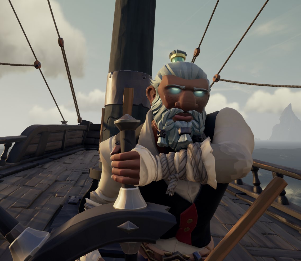 Sometimes the captain has to take the wheel. #StyleOfThieves <a href="/SeaOfThieves/">Sea of Thieves</a>