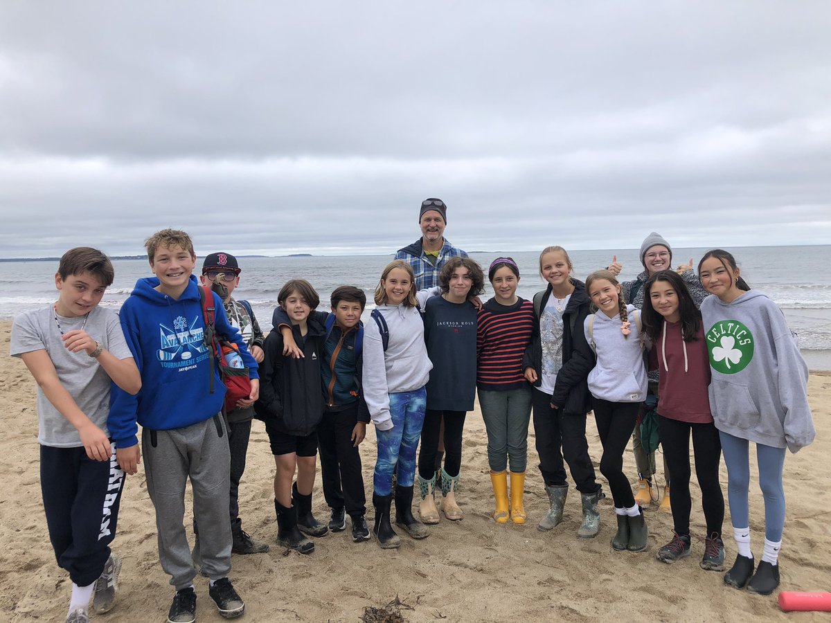 Our 7th Grade at Nature’s Classroom (Maine). All in on science and building positive relationships. #Belonging #WillingnessToGrow  #smsvt #lsuuvt