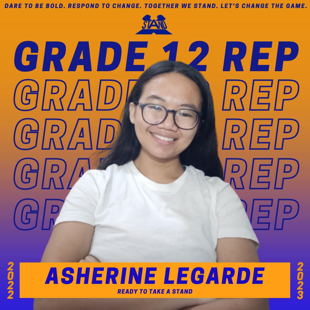 cdustandparty's tweet photo. The time has finally come for us to reveal your candidates running under the might banner of STAND Party! 

Standing with you, by you, and for you, here are your Grade 12 Representatives!

💙🧡

#STAND2022
#iStandWithSTAND https://t.co/etvoeuRngO
